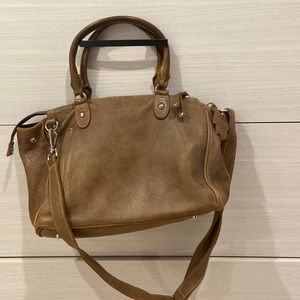 Roots brown leather purse
